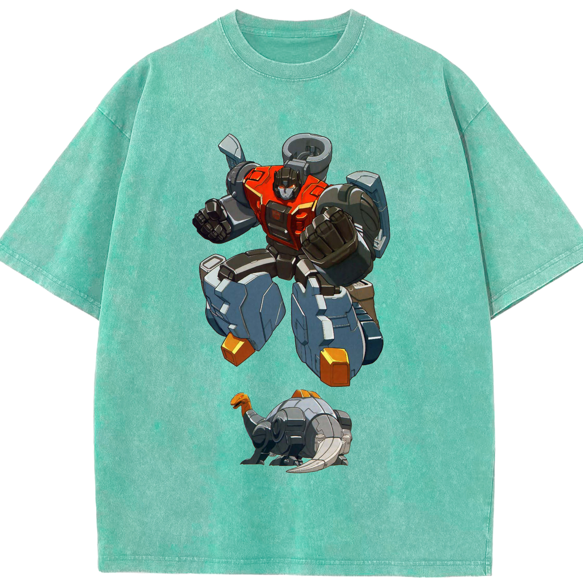 （画像用）  綿100% ヴィンテージ風 半袖Tシャツ（フロントプリント）